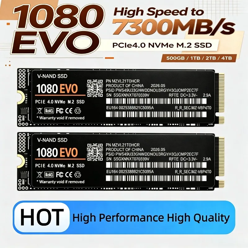 M.2 Nvme 4Tb Pcie 4.0 Ssd - 2026 NIEUW 1080 EVO M.2 NVMe