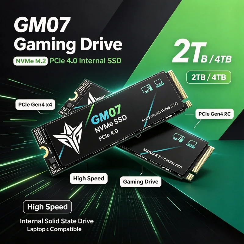 M.2 Nvme 4Tb Pcie 4.0 Ssd - Nieuwe GM07 M2 SSD, PCIe 4.0