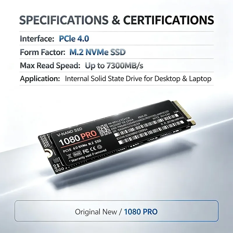 Originele 1080PRO M.2 NVMe PCI - M.2 Nvme 4Tb Pcie 4.0 Ssd recensie en prijs