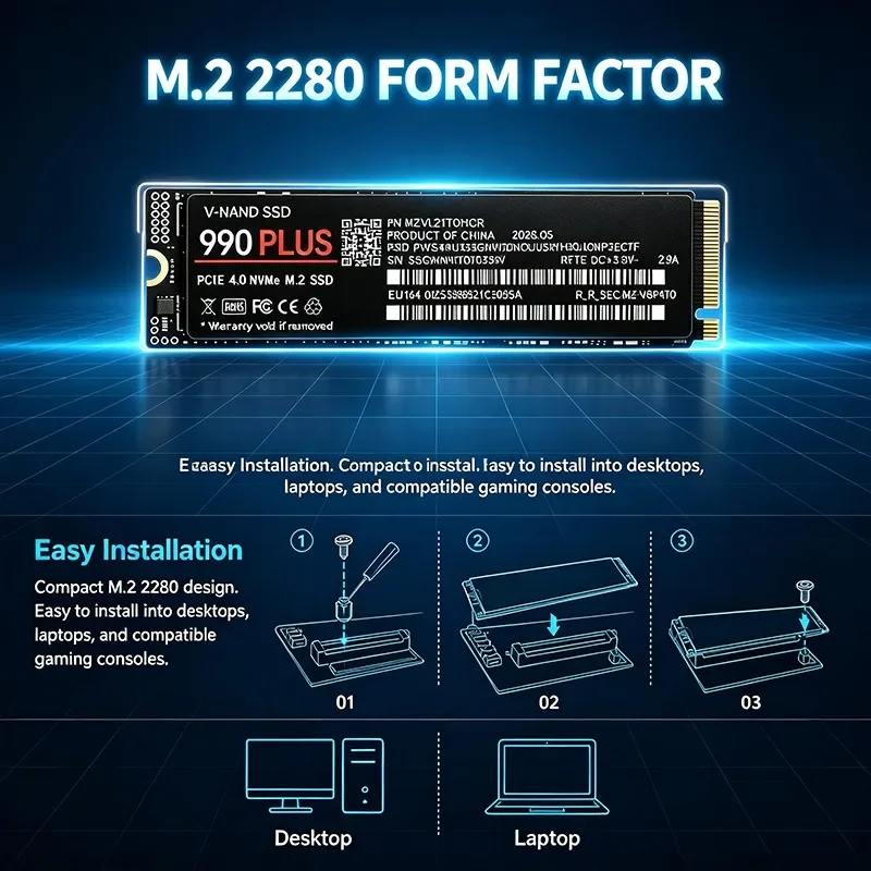 990 Plus SSD, 500 GB/1 TB/2 TB - M.2 Nvme 4Tb Pcie 4.0 Ssd recensie en prijs