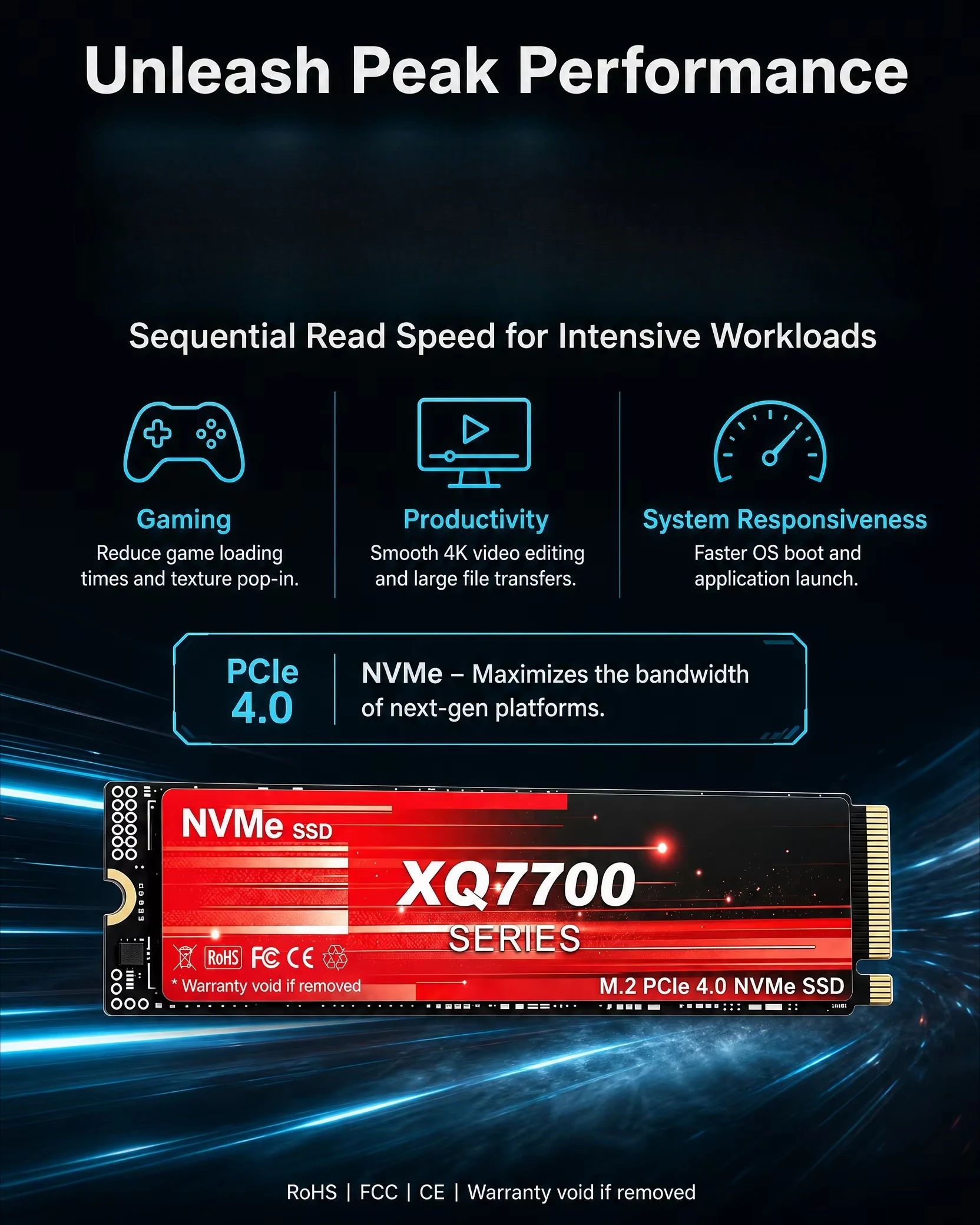 XQ7700 2TB 4TB SSD M.2 NVMe in - M.2 Nvme 4Tb Pcie 4.0 Ssd recensie en prijs