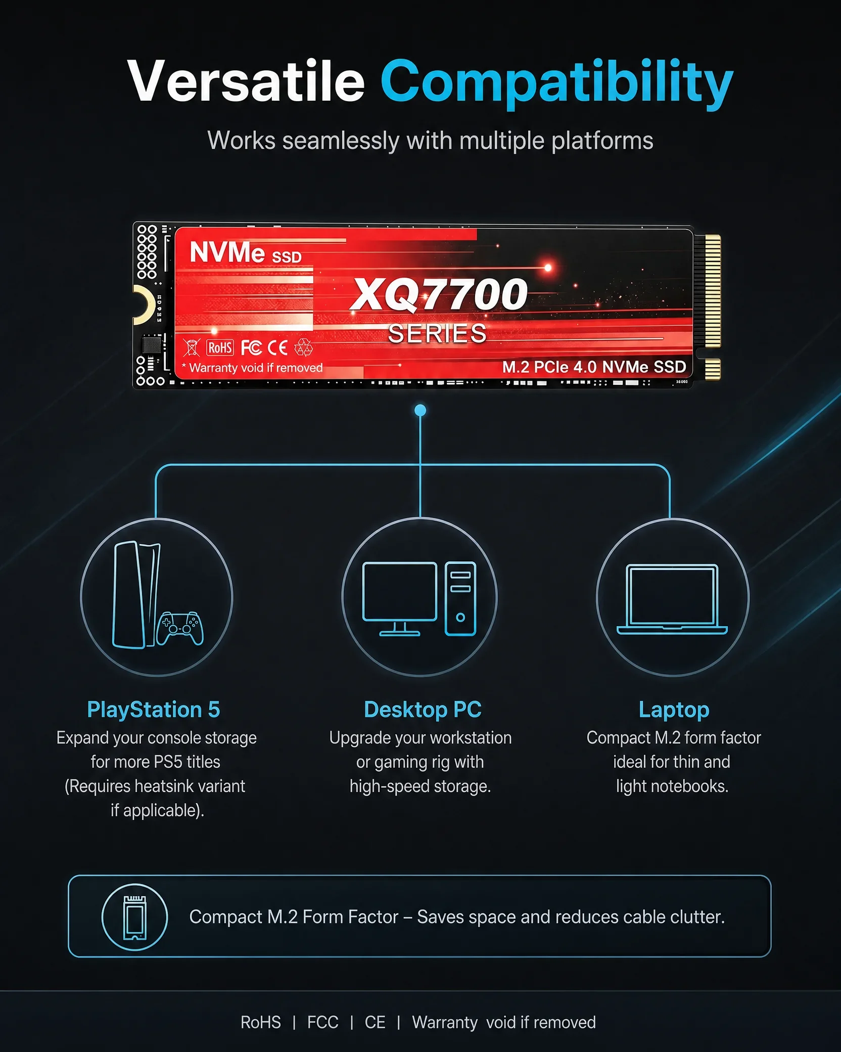 XQ7700 2TB 4TB SSD M.2 NVMe in - M.2 Nvme 4Tb Pcie 4.0 Ssd recensie en prijs