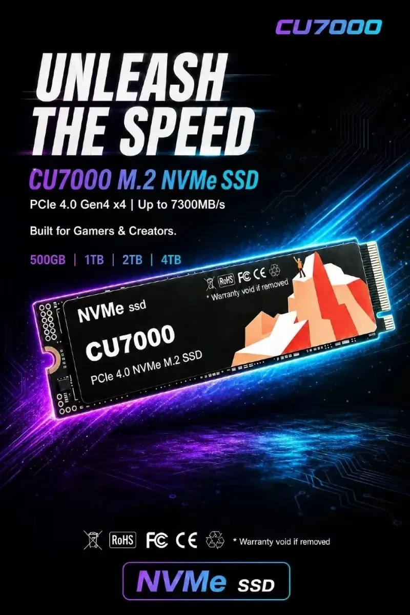 CU7000 SSD M.2 NVMe interne so - M.2 Nvme 4Tb Pcie 4.0 Ssd recensie en prijs