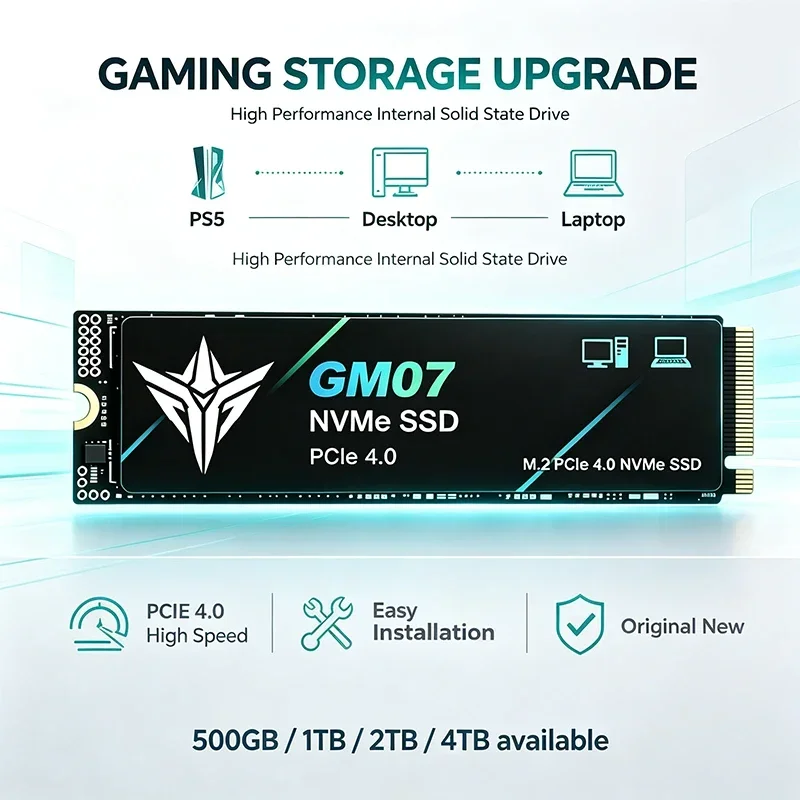 Nieuwe GM07 M2 SSD, PCIe 4.0 N - M.2 Nvme 4Tb Pcie 4.0 Ssd recensie en prijs