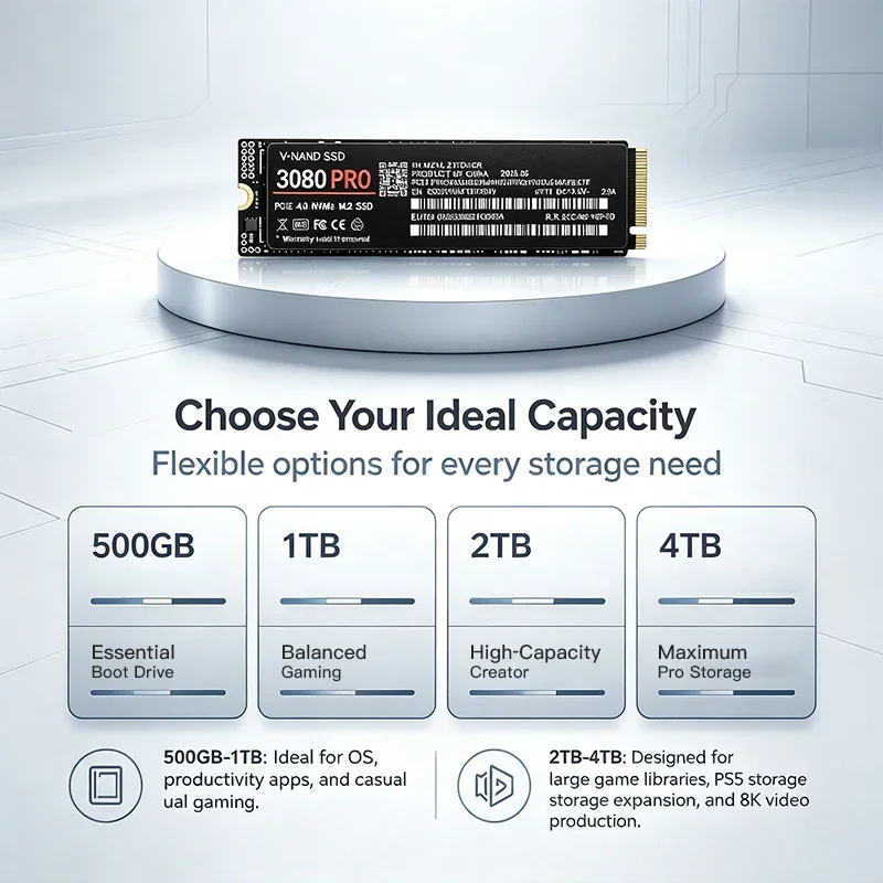 Interne Solid State Drive 3080 - M.2 Nvme 4Tb Pcie 4.0 Ssd recensie en prijs